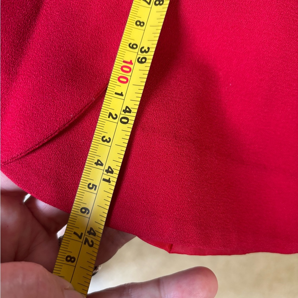 Kasper red vintage 80s lined coat dress size 8 - Picture 5 of 6